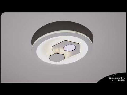 Żyrandol LED KATHLEEN RGB 16W, światło ciepłe/neutralne, biały