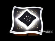 Żyrandol LED MANDI 20W, średnica 20W, światło zimne, 6000K, biały