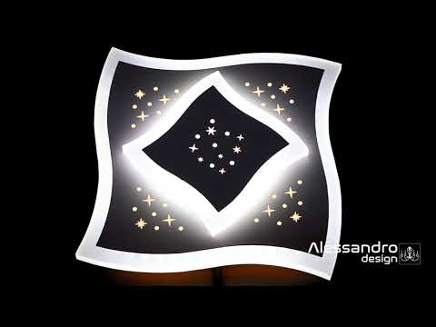 Żyrandol LED MANDI 20W, średnica 20W, światło zimne, 6000K, biały