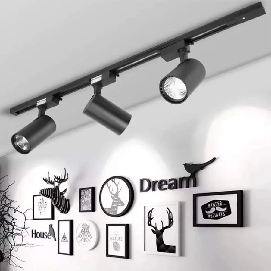 Magnetyczny projektor LED, obrotowy, 12 W, światło neutralne, czarny produkty LED Domyślny tytuł Alessandro Design