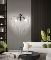 Lampa Ander Cristal 2x E14 Błyszczący Chrom, Sznurki kryształków Lampy wewnętrzne Domyślny tytuł Alessandro Design