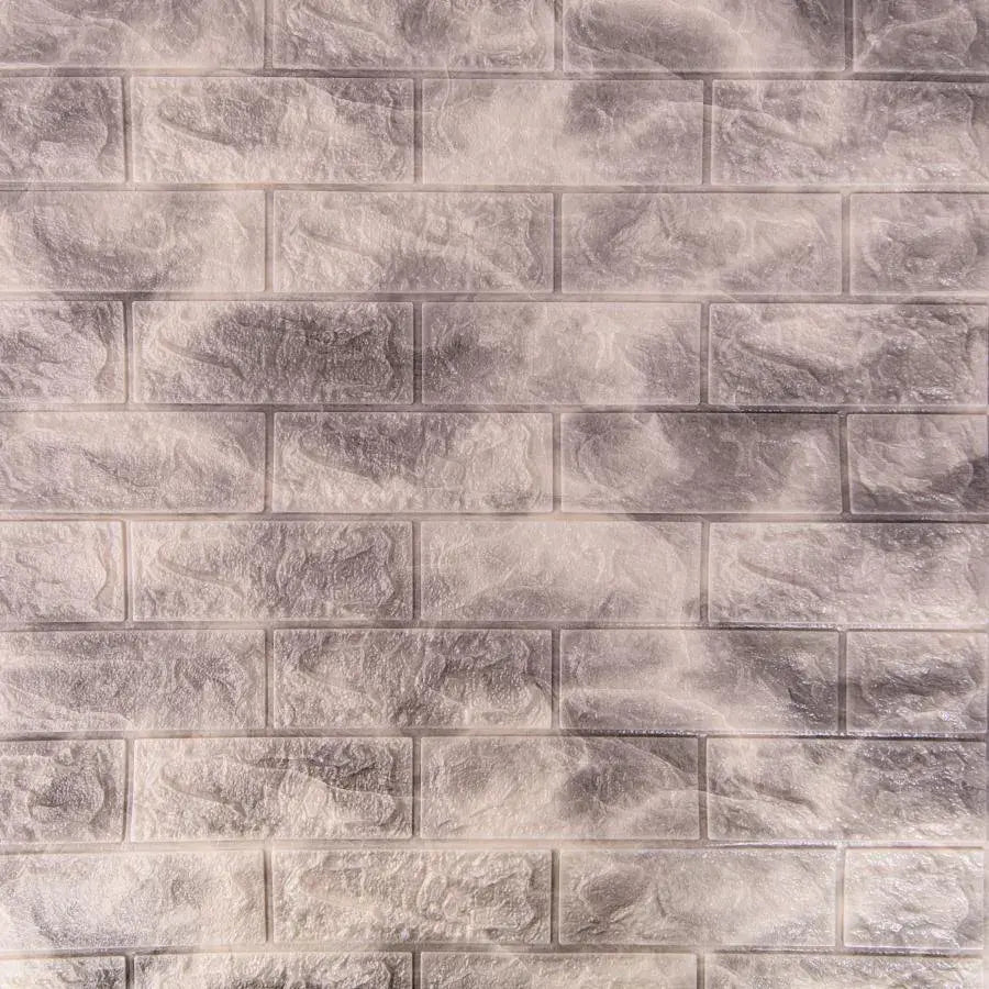Zestaw 10 samoprzylepnych tapet 3D Szare miękkie klocki piankowe, tapeta 3D 77 cm x 70 cm x 6 mm Domyślny tytuł Alessandro Design