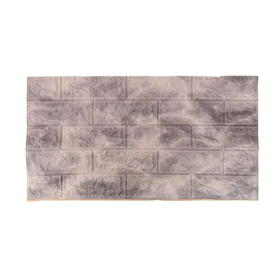 Zestaw 10 samoprzylepnych tapet 3D Szare miękkie klocki piankowe, tapeta 3D 77 cm x 70 cm x 6 mm Domyślny tytuł Alessandro Design