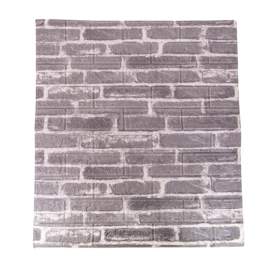 Zestaw 10 samoprzylepnych tapet 3D Szare miękkie klocki piankowe, tapeta 3D 77 cm x 70 cm x 6 mm Domyślny tytuł Alessandro Design
