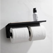Podwójny uchwyt na papier toaletowy z uchwytem na telefon/czarne perfumy GJ603 Uchwyt na papier toaletowy Domyślny tytuł Alessandro Design
