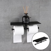 Uchwyt na papier toaletowy z uchwytem na telefon/czarne perfumy GJ602 Domyślny tytuł Alessandro Design