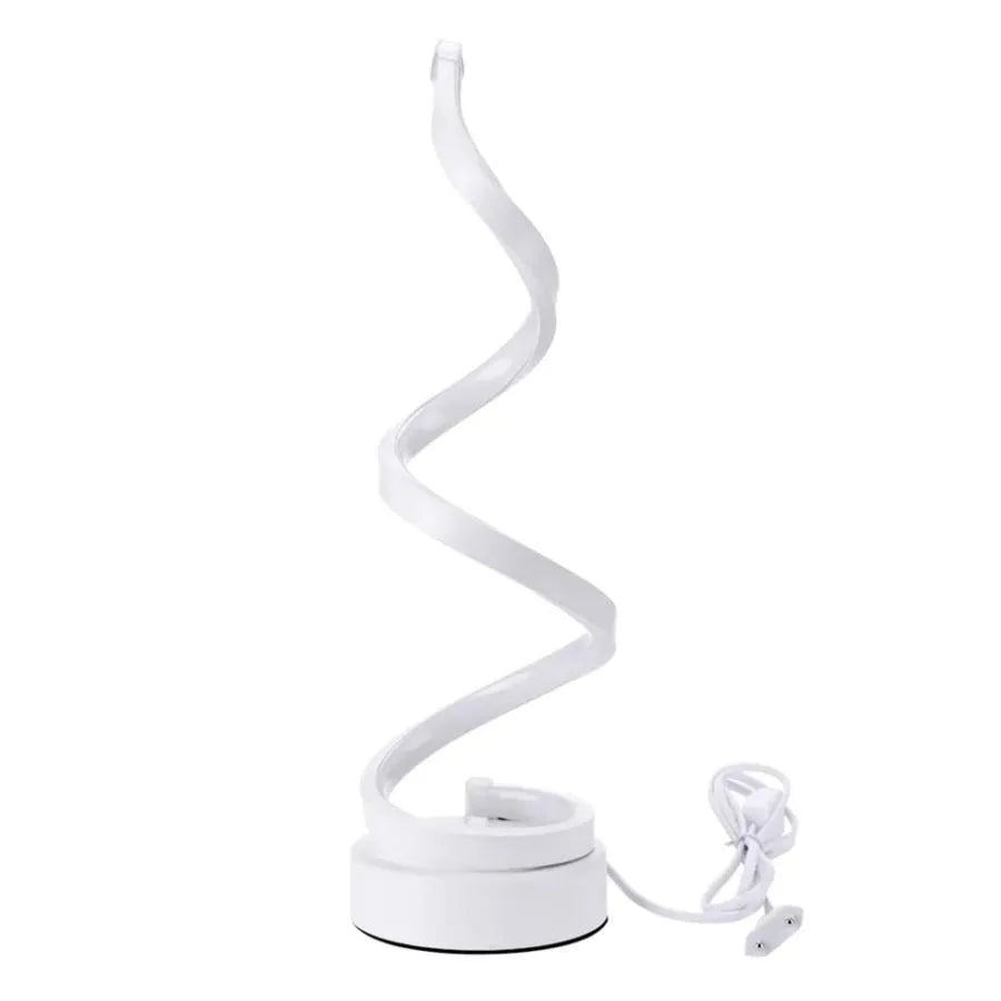 Veioza LED Genom, 24W, światło zimne/ciepłe/neutralne, plastik i metal, biały Veioze i Lampadare Domyślny tytuł Alessandro Design