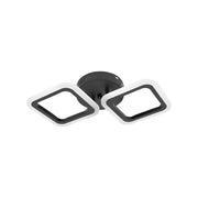 Żyrandol LED PULSARIS 27W, 2 kwadraty, światło zimne/ciepłe/neutralne, czarne żyrandole LED Domyślny tytuł Alessandro Design