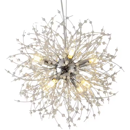 Kryształowy żyrandol Schönbrunn, 6x G9, średnica 40 cm, błyszczący chrom, regulowana wysokość Nowoczesne żyrandole Domyślny tytuł Alessandro Design